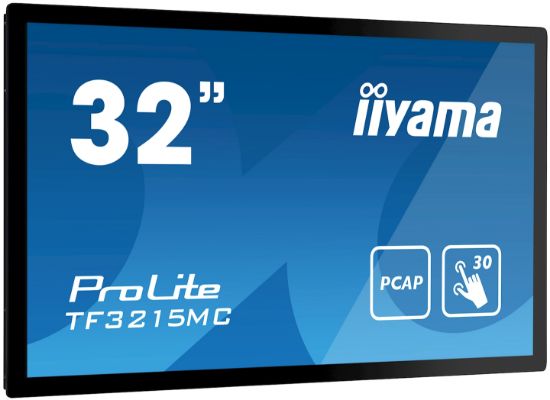 Image de iiyama ProLite écran plat de PC 80 cm (31.5") 1920 x 1080 pixels Full HD LED Écran tactile Kiosque Noir (TF3215MC-B2)