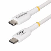 Image de StarTech.com Câble de Charge USB-C de 4m, Charge et Synchronisation, 240W (5A) PD EPR, Câble de Charge USB 2.0 pour Ordinateur Portable, Certifié USB-IF , Gaine TPE - Cordon d ... (USB2EPR4MW)