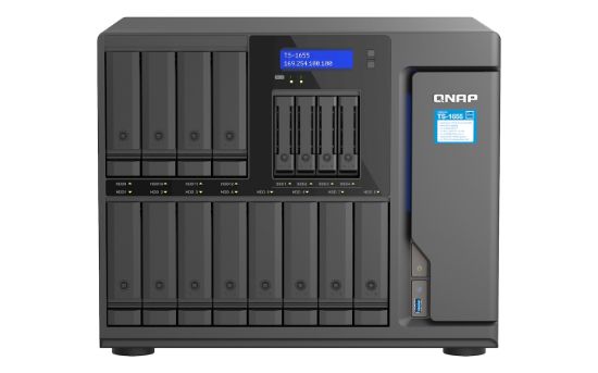 Image de QNAP TS-1655 NAS Tower Intel Atom® C5125 8 Go DDR4 0 To QNAP Turbo System Noir (TS-1655-8G)