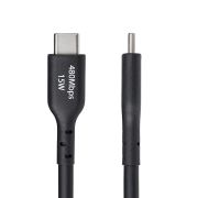 Image de StarTech.com Câble de Charge USB-A vers USB-C de 4m, Charge et Synchronisation, 3A, USB 2.0, Gaine TPE - Cordon de Charge USB Noir (USB2AC4MBKE)