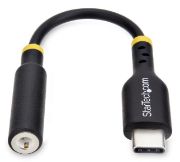 Image de StarTech.com Adaptateur Audio USB-C vers Prise Casque/Casque 3,5 mm TRRS, Dongle Aux USB Type-C vers Jack, Hi-Fi 32-bit DAC, pour Ordinateur Portable/Téléphone/Tablette, Compa ... (USBCAUDIO2)