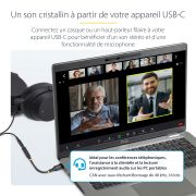 Image de StarTech.com Adaptateur Audio USB-C vers Prise Casque/Casque 3,5 mm TRRS, Dongle Aux USB Type-C vers Jack, Hi-Fi 32-bit DAC, pour Ordinateur Portable/Téléphone/Tablette, Compa ... (USBCAUDIO2)