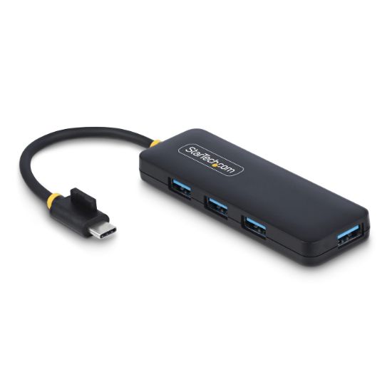 Image de StarTech.com Hub USB-C 4 Ports, 5Gbps, USB-C vers 4x USB-A, Alimenté par Bus, Mini Hub de Voyage, Splitter USB 3.0 Multiport, Hub Portable, Protection contre les Surintensi ... (H5C4A-USB-HUB)