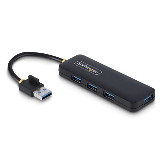 Image de StarTech.com Hub USB-A 4 Ports, 5Gbps, Alimenté par Bus, Mini Hub USB de Voyage, Splitter USB 3.0 Multiport, Hub USB Portable, Protection Contre les Surintensités (OCP) (H5A4A-USB-HUB)