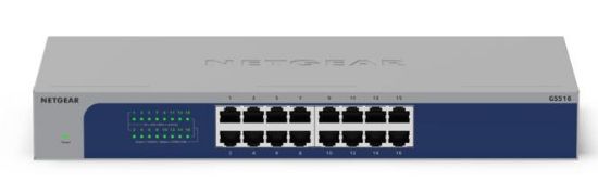 Image de NETGEAR commutateur réseau Non-géré Gigabit Ethernet (10/100/1000) Gris (GS516-300EUS)