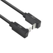 Image de ACT Câble USB 3.0 10 Gbit/s 60 W USB Type-C (coudé vers le haut/bas) vers USB Type-C (coudé vers le haut/bas), 2 mètre (AC7478)