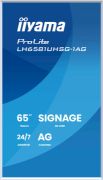 Image de iiyama Écran d'affichage dynamique Écran plat de signalisation numérique 163,8 cm (64.5") Wifi 500 cd/m² 4K Ultra HD Blanc Intégré dans le processeur Android 24/7 (LH6581UHSG-1AG)