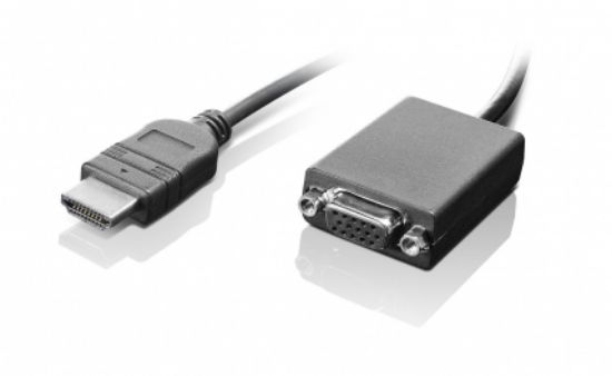 Image de Lenovo HDMI / VGA 0,2 m Noir (0B47069)