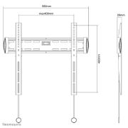 Image de Neomounts Support pour écran mural 32-55" - ultra-plat (NM-W340BLACK)