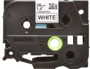 Image de Brother ruban d'étiquette Noir sur blanc TZ (TZE-261)