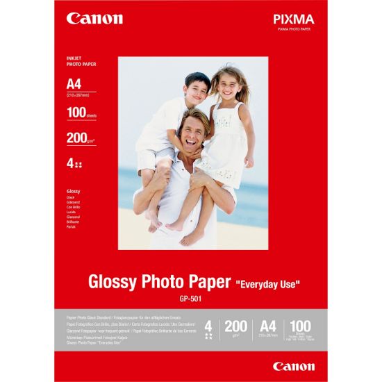 Image de Canon Papier photo brillant A4 GP-501 - 100 feuilles (0775B001)