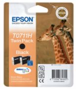 Image de Epson Giraffe Double pack "Girafe" (T0711H) - Encre DURABrite Ultra N (HC) (C13T07114H10)