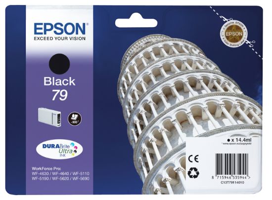 Image de Epson Tower of Pisa Encre Noire "Tour de Pise" (900 p) (C13T79114010)