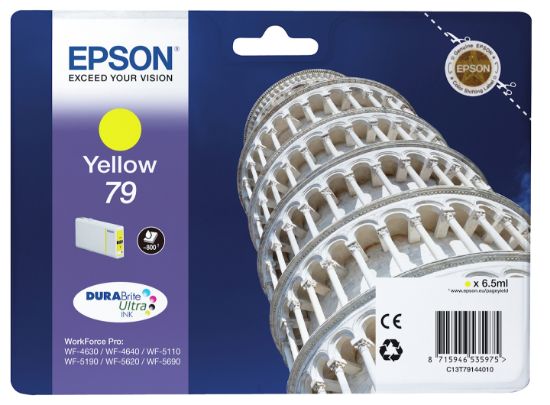 Image de Epson Tower of Pisa Encre Jaune "Tour de Pise" (800 p) (C13T79144010)