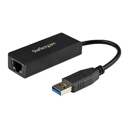Image de StarTech.com Adaptateur Réseau USB 3.0 vers Gigabit Ethernet, 10/100/1000 Mbps, USB vers RJ45, Adaptateur USB 3.0 vers LAN, Adaptateur Ethernet USB 3.0 (GbE), Conformité TAA (USB31000S)