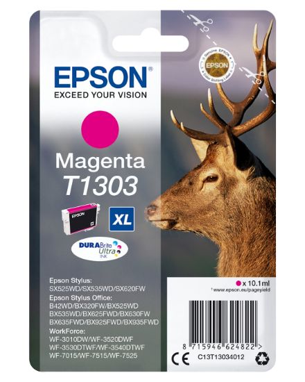 Image de Epson Stag Cartouche "Cerf" - Encre DURABrite Ultra M (XL) (C13T13034012)