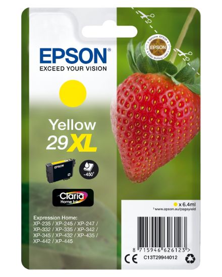 Image de Epson Strawberry Cartouche "Fraise" 29XL - Encre Claria Home J (C13T29944012)