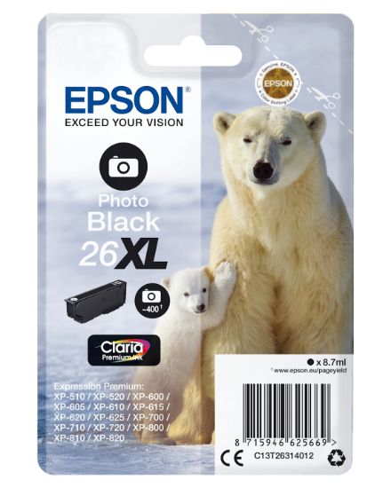 Image de Epson Polar bear Cartouche "Ours Polaire" - Encre Claria Premium N Photo (XL) (C13T26314012)