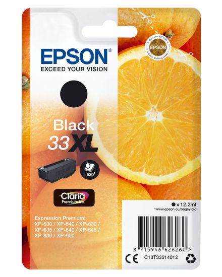 Image de Epson Oranges Cartouche " " - Encre Claria Premium N (XL) (C13T33514012)