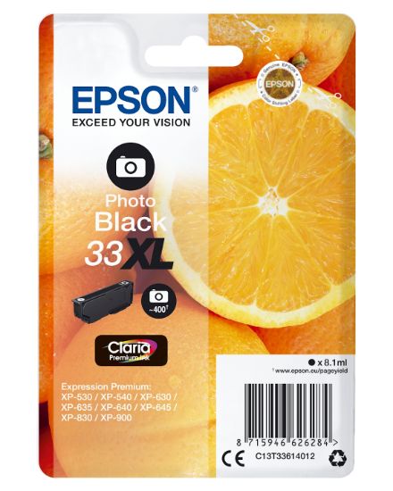 Image de Epson Oranges Cartouche " " - Encre Claria Premium N Photo (XL) (C13T33614012)