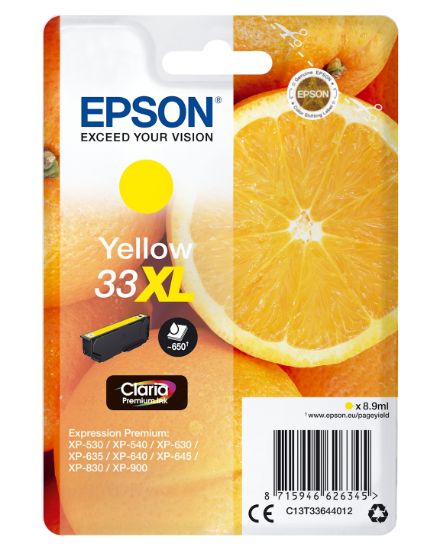 Image de Epson Oranges Cartouche " " - Encre Claria Premium J (XL) (C13T33644012)