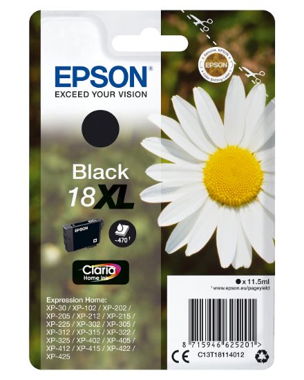 Image de Epson Daisy Cartouche "Pâquerette" 18XL - Encre Claria Home N (C13T18114012)