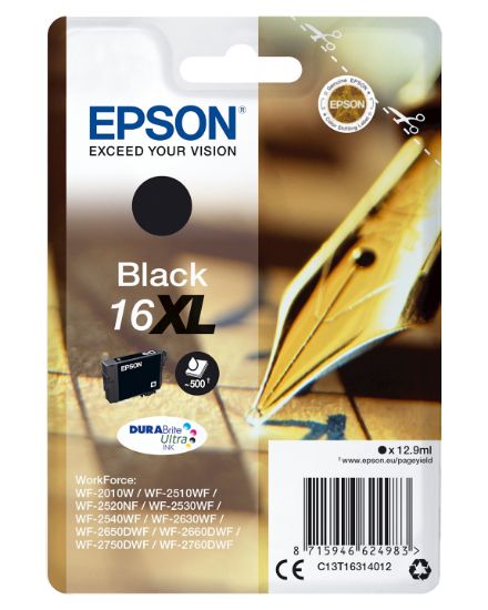 Image de Epson Pen and crossword Cartouche "Stylo à plume" 16XL - Encre DURABrite Ultra N (C13T16314012)