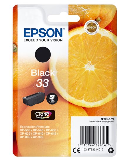 Image de Epson Oranges Cartouche " " - Encre Claria Premium N (C13T33314012)