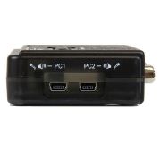 Image de StarTech.com Kit commutateur KVM USB VGA à 2 ports avec audio et câbles - Switch KVM - Noir (SV211KUSB)