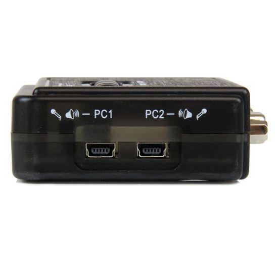 Image de StarTech.com Kit commutateur KVM USB VGA à 2 ports avec audio et câbles - Switch KVM - Noir (SV211KUSB)