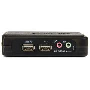 Image de StarTech.com Kit commutateur KVM USB VGA à 2 ports avec audio et câbles - Switch KVM - Noir (SV211KUSB)