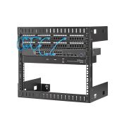 Image de StarTech.com Rack Réseau Mural 8U à 2 Montants, Rack Serveur 19" à Cadre Ouvert, Profondeur 12", Rack de Données Mural pour IT/AV/Panneau de Patch/Equipement IT - Écrou et Vis ... (RK812WALLO)