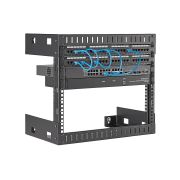 Image de StarTech.com Rack Réseau Mural 8U à 2 Montants, Rack Serveur 19" à Cadre Ouvert, Profondeur 12", Rack de Données Mural pour IT/AV/Panneau de Patch/Equipement IT - Écrou et Vis ... (RK812WALLO)
