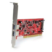 Image de StarTech.com Carte PCI vers 2 ports USB 3.0 SuperSpeed - Alimentation SATA (PCIUSB3S22)