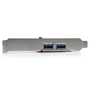 Image de StarTech.com Carte PCI vers 2 ports USB 3.0 SuperSpeed - Alimentation SATA (PCIUSB3S22)