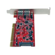 Image de StarTech.com Carte PCI vers 2 ports USB 3.0 SuperSpeed - Alimentation SATA (PCIUSB3S22)