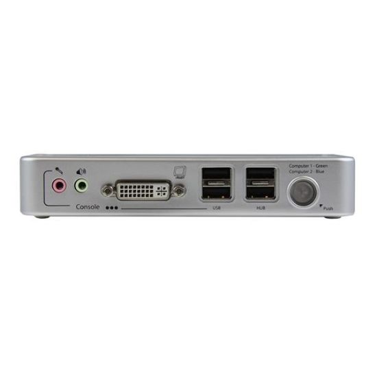 Image de StarTech.com Ensemble de commutateur KVM DVI 2 ports USB avec câbles USB 2.0 audio et concentrateur (SV211KDVIEU)