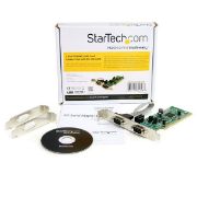 Image de StarTech.com Carte PCI avec 2 Ports DB-9 RS422/485 - Adaptateur Série - UART 161050 (PCI2S4851050)
