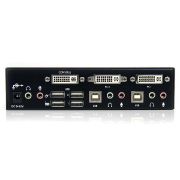 Image de StarTech.com Commutateur KVM 2 Ports DVI, USB et Audio - Switch KVM DVI Dual Link - 2560x1600 (SV231DVIUAHR)