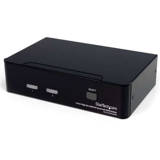 Image de StarTech.com Commutateur KVM 2 Ports DVI, USB et Audio - Switch KVM DVI Dual Link - 2560x1600 (SV231DVIUAHR)