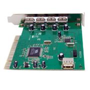 Image de StarTech.com Carte Adaptateur PCI vers 7 Ports USB 2.0 - Interne Externe (PCIUSB7)