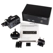 Image de StarTech.com Switch KVM USB 2 ports DVI VGA avec audio - Commutateur concentrateur USB 2.0 (SV231DDVDUA)