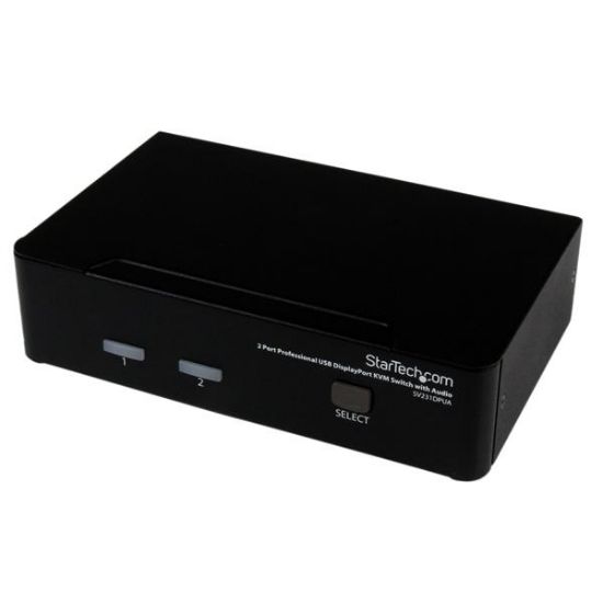 Image de StarTech.com Commutateur KVM 2 Ports DisplayPort, USB et Audio - Switch KVM - 2560x1600 (SV231DPUA)