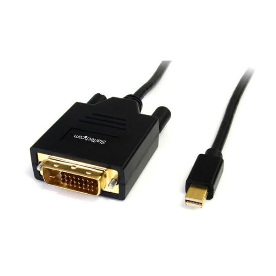 Image de StarTech.com Câble Mini DisplayPort vers DVI de 1,8m - Adaptateur Mini DP à DVI - Vidéo 1080p - Passif mDP vers DVI-D Single Link, mDP ou Thunderbolt 1/2 Mac/PC vers Moniteur/ ... (MDP2DVIMM6)