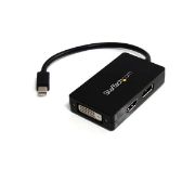 Image de StarTech.com Adaptateur de voyage Mini DisplayPort vers DVI / DisplayPort / HDMI - Convertisseur vidéo 3-en-1 (MDP2DPDVHD)