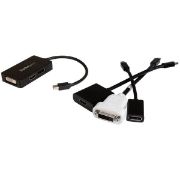 Image de StarTech.com Adaptateur de voyage Mini DisplayPort vers DVI / DisplayPort / HDMI - Convertisseur vidéo 3-en-1 (MDP2DPDVHD)