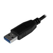 Image de StarTech.com Hub USB 3.0 (5Gbps) à 4 ports avec câble intégré - Noir (ST4300MINU3B)