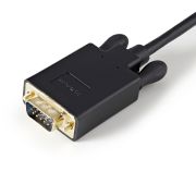 Image de StarTech.com Adaptateur DisplayPort vers VGA - Câble Display Port Mâle VGA Mâle 1920x1200 - Noir 91cm (DP2VGAMM3B)