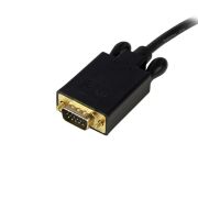 Image de StarTech.com Adaptateur DisplayPort vers VGA - Câble Display Port Mâle VGA Mâle 1920x1200 - Noir 1,8m (DP2VGAMM6B)