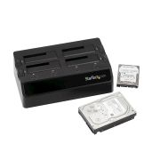 Image de StarTech.com Station d'accueil USB 3.0 pour 4 disques durs SATA III 2,5"/3,5" 6Gb/s - Dock HDD / SSD avec UASP et ventilateurs (SDOCK4U33)